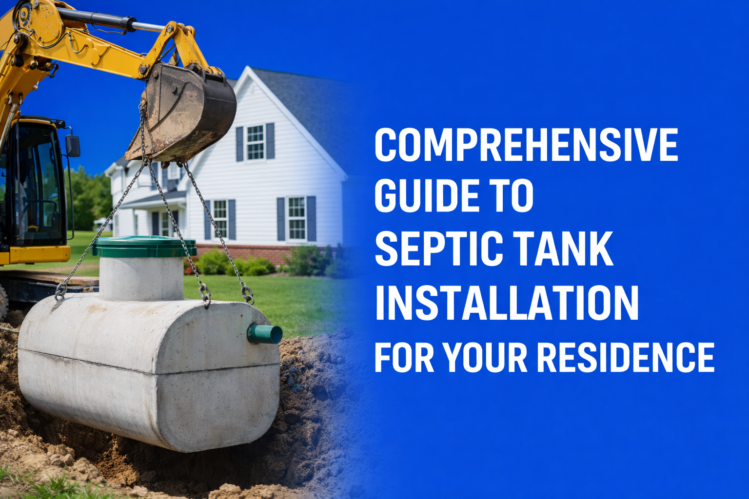 Comprehensive Guide to Septic Tank Installation for Your Residence Comprehensive Guide to Septic Tank Installation for Your Residence