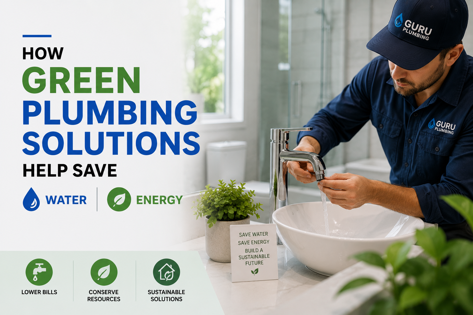 How Green Plumbing Solutions Help Save Water and Energy How Green Plumbing Solutions Help Save Water and Energy